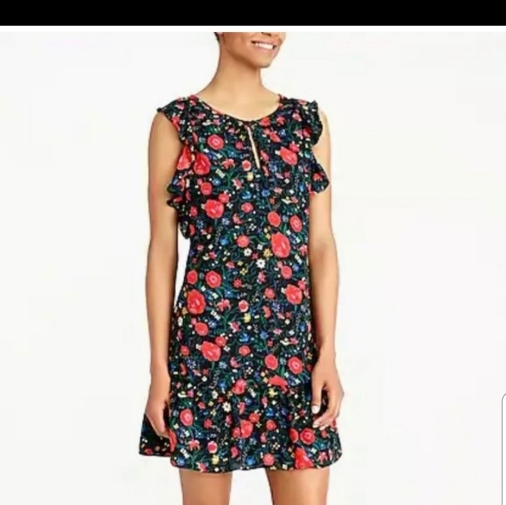 J.Crew ruffle smocked dress.